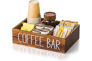 Coffee Station Organizer with Removable Dividers