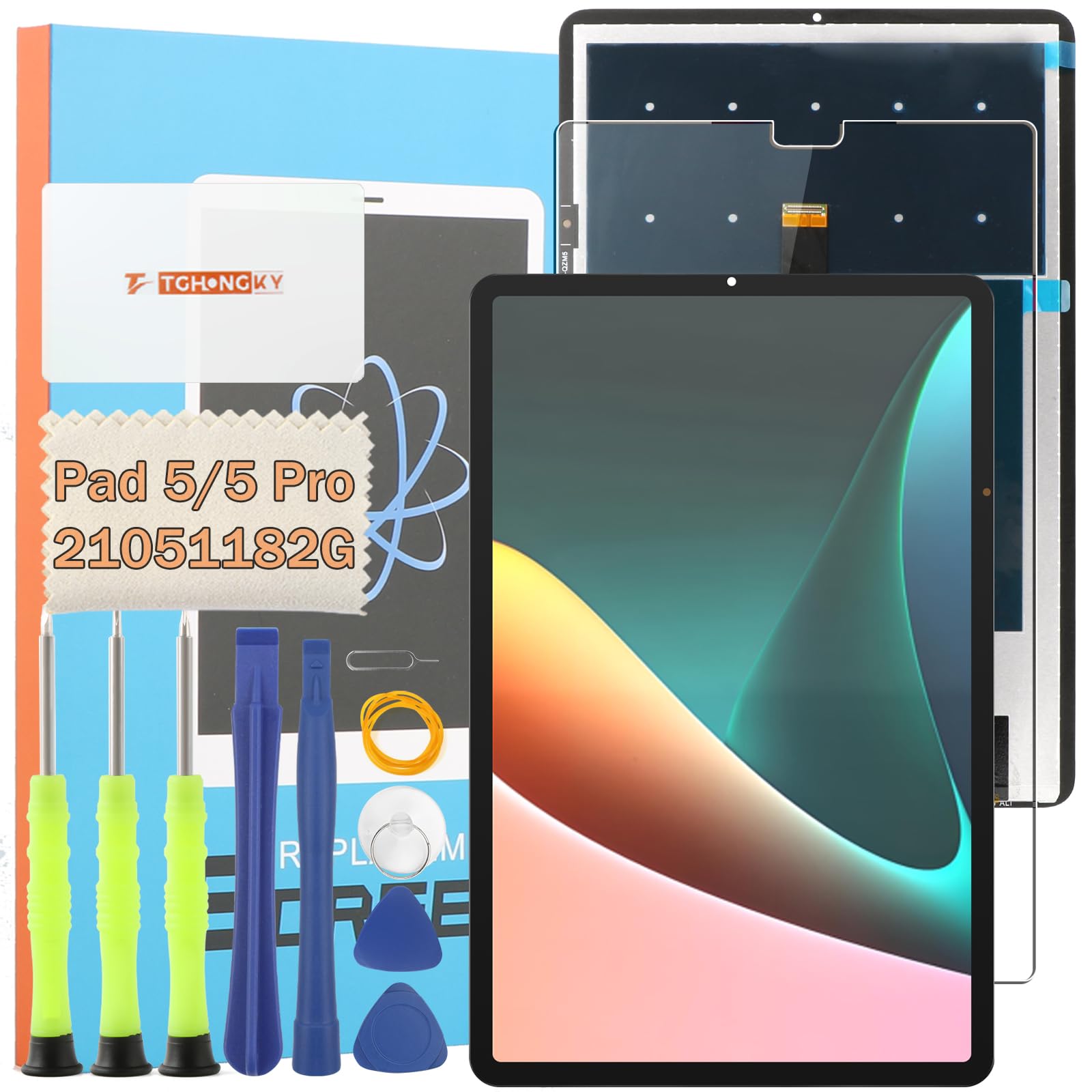 Écran LCD Tactile Xiaomi Pad 5/5 Pro 11.0" Assemblé Digitizer avec Outils de Réparation Noir