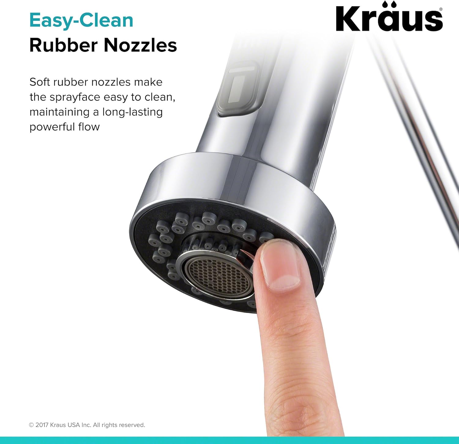 Kraus KFS-1CH Dual Function Kitchen Faucet Sprayer, Chrome