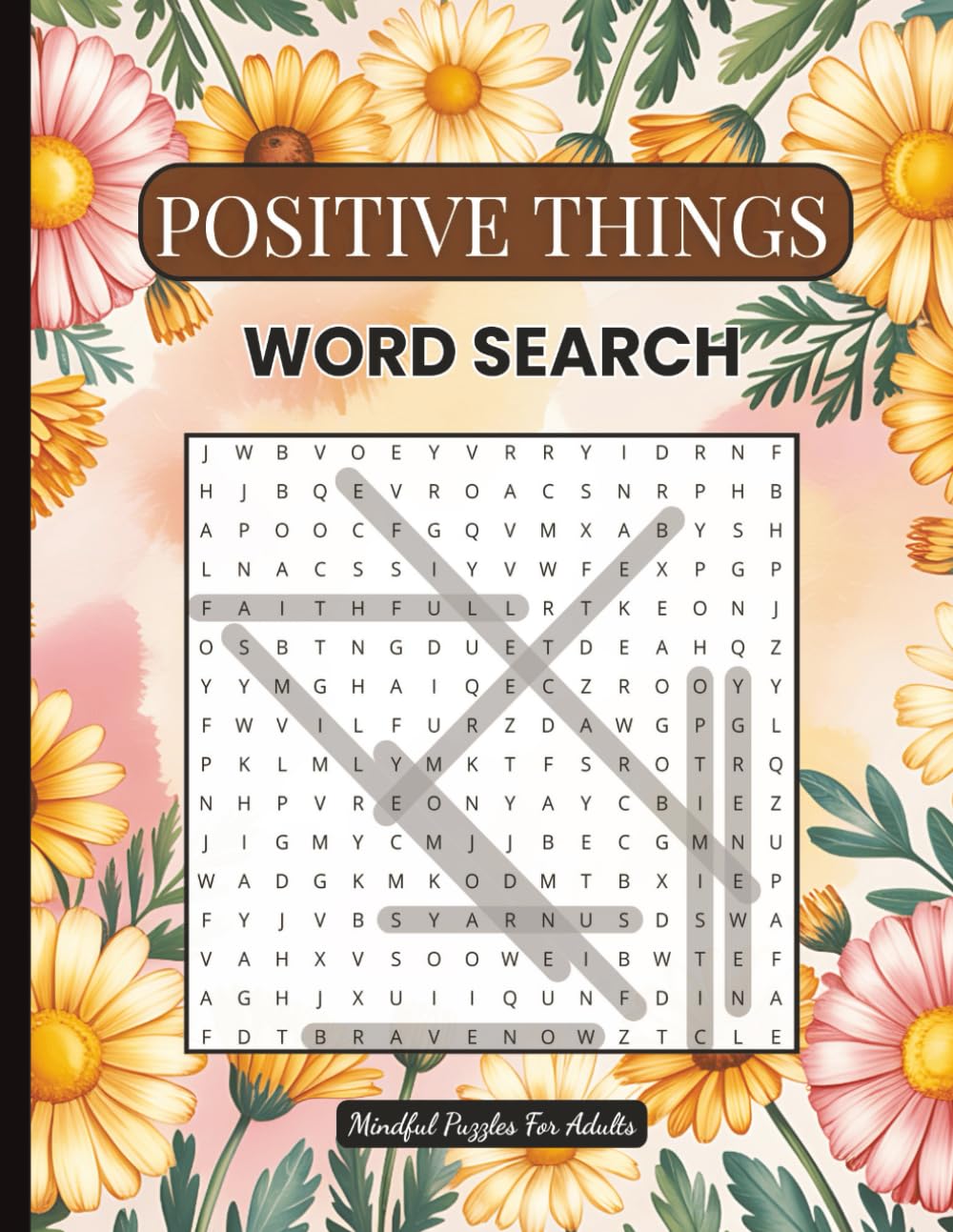 Positive Things Word Search: Mindful Puzzles for Adults