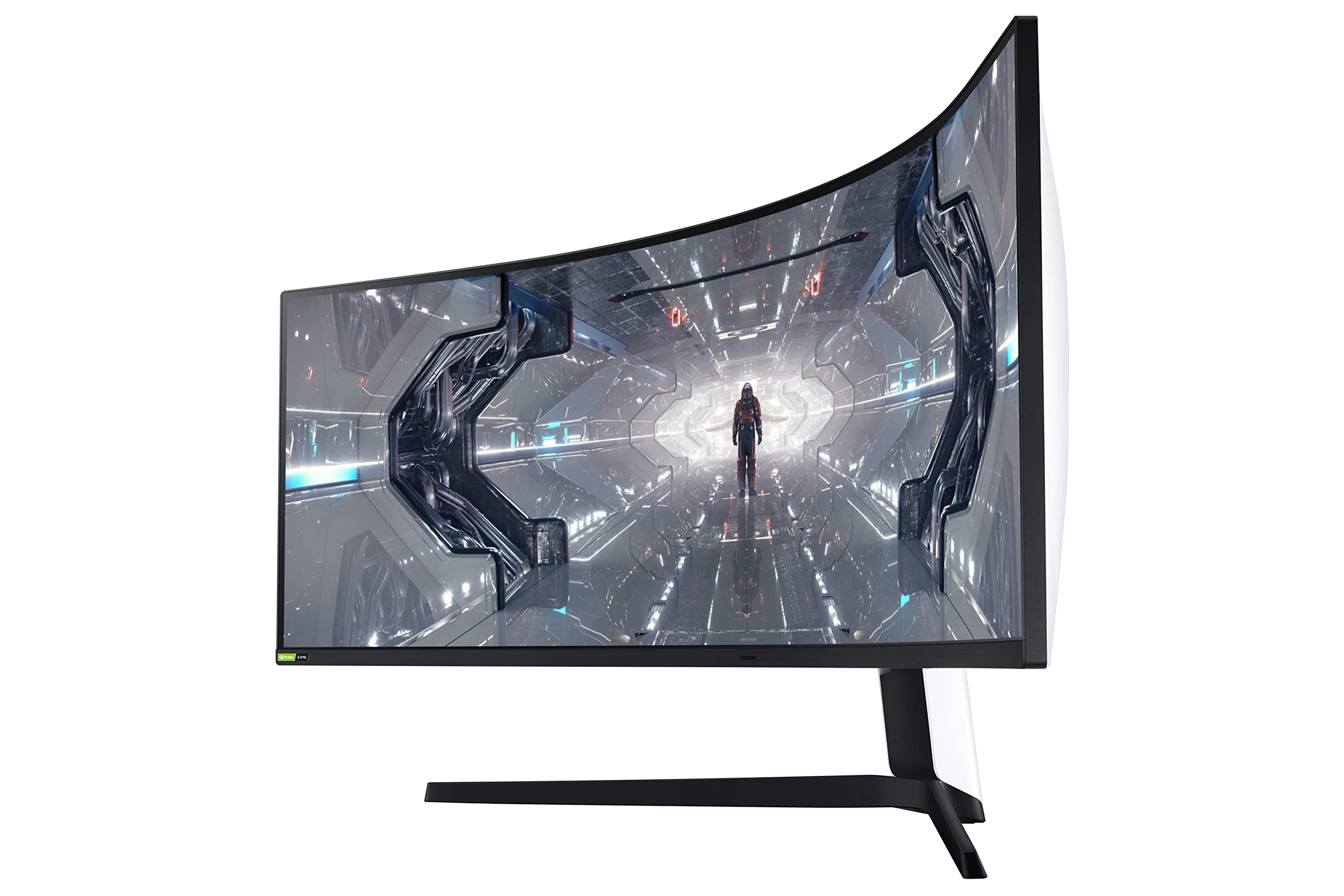 Samsung Monitor Gaming Odyssey G9 (C49G95), Curvo (1000R), 49", 5120x1440 (Dual QHD), 32:9, HDR1000, HDR10+, VA, 240 Hz, 1 ms, Freesync Pro, G-Sync, HDMI, USB 3.0, Display port, Ingresso Audio, HAS