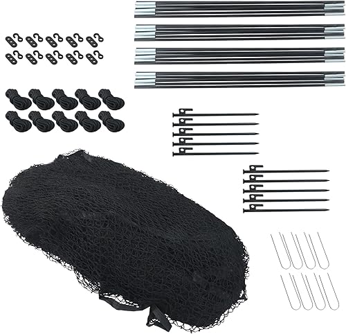 Miniatura 3 de HOSTIC Jaula de bateo de béisbol y sóftbol de 33 x 12 x 10 pies, red portátil de práctica con bolsa de transporte, para entrenamiento de bateo en el