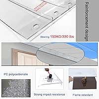 Vista 2 de Toldo para ventana, toldo para puerta delantera, toldo arqueado, toldo para patio, toldo de entrada, toldo de entrada, protección contra la lluvia