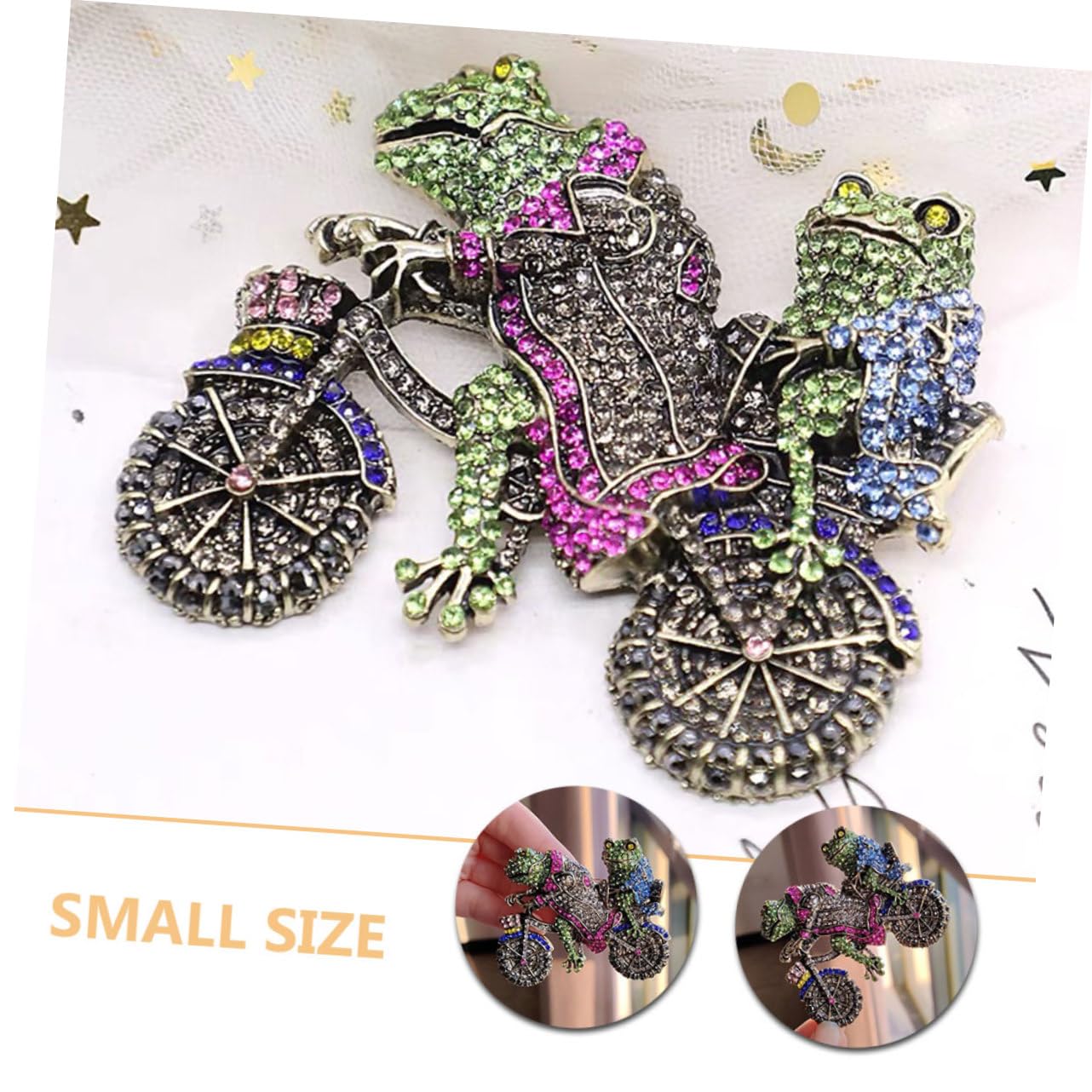 SHERCHPRY 5stücke Frosch Brosche Mit Strassbesatz Niedliche Cartoon Tier-anstecknadel Für Frauen Vintage Tierbrosche Für Kleidung Hüte Und Taschen Für Geburtstage Und Besondere Anlässe