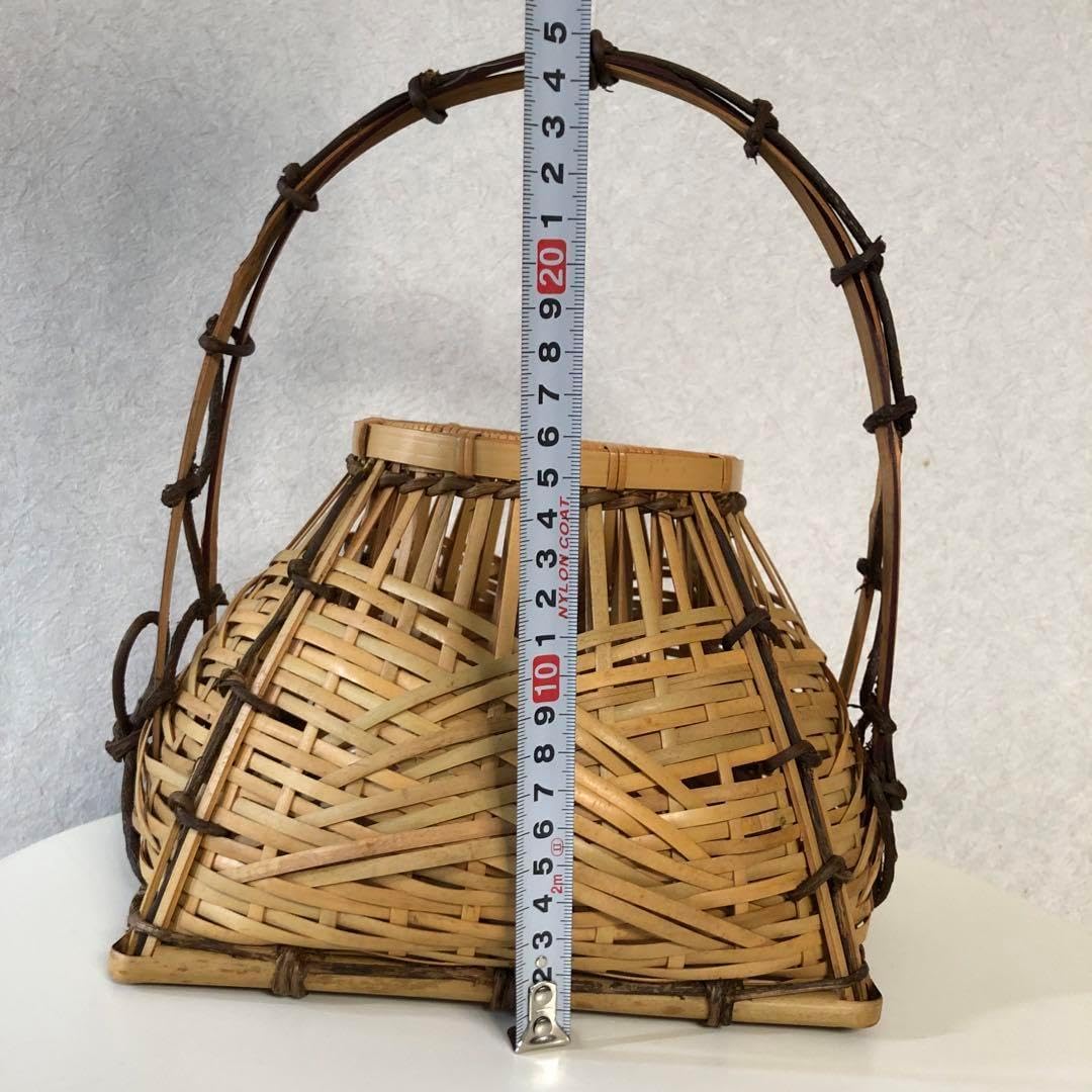 本間工芸 竹工芸 竹篭 花籠 花入 竹細工