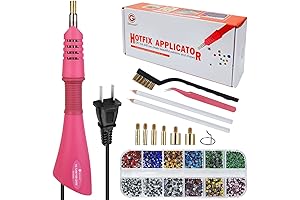 Rhinestone Brush Tool: Genround Hotfix Applicator Kit for Dazzling Creations