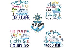 My First Cruise Door Magnets - 6PCS Nautical Large Cruise Ship Door...