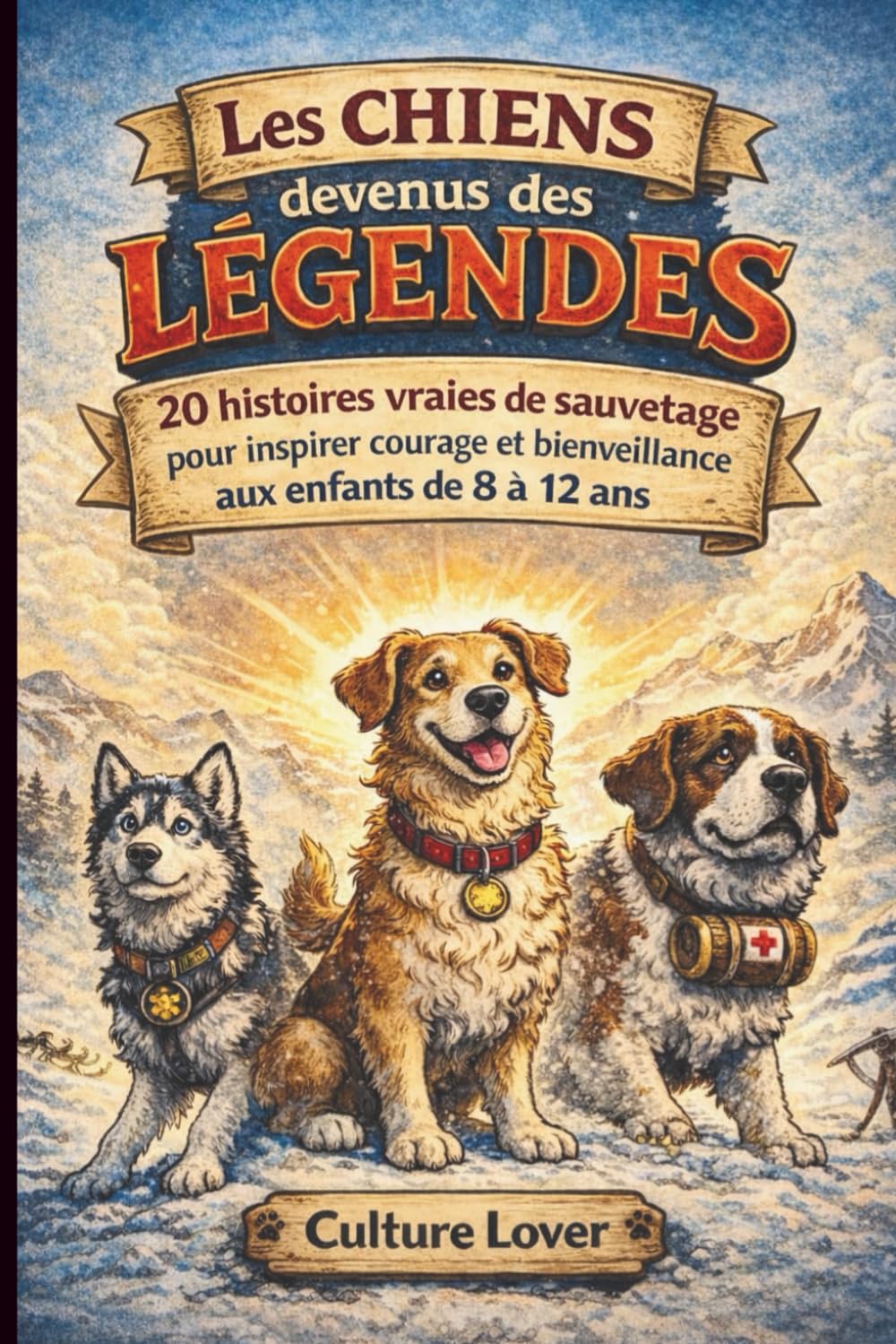 Les chiens devenus des légendes: 20 histoires vraies de sauvetage pour inspirer courage et bienveillance aux enfants de 8 à 12 ans