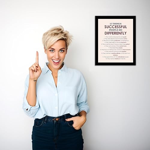Miniatura 4 de 12 Things Successful People Do - Motivational Wall Art Decor, Personal Growth Modern Inspirational Success Tips Print For Home Decor, Office Decor,