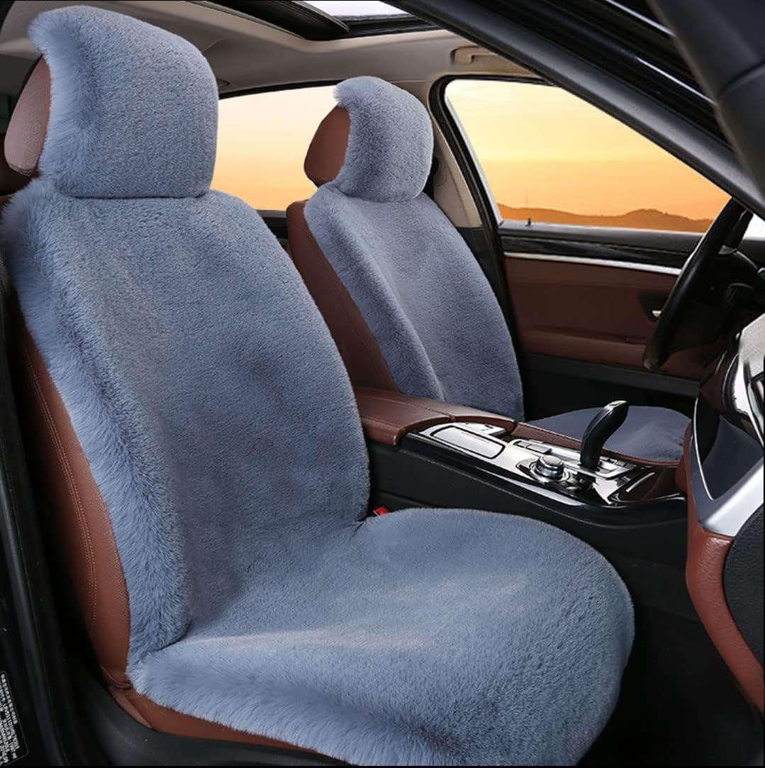 Faux Rabbit Fur Car Seat Covers Soft Warm Auto Seat Cushions fit Suvs