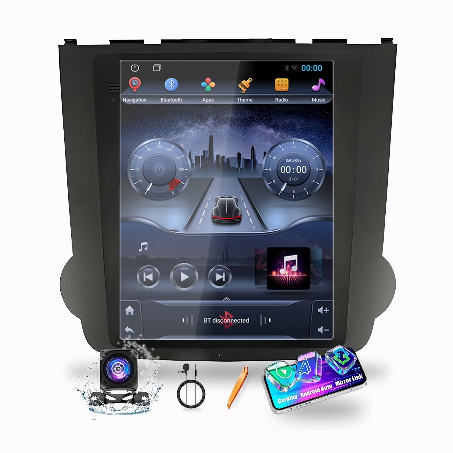 Amazon.com: for Honda CR-V 07-11(Advanced AT AC) Tesla Style Car