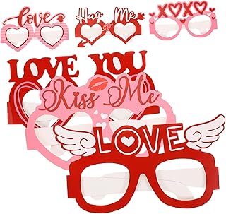 6 Pçs Óculos De Namorados Presentes Para Casais Decoração Rosa Presente Feminino Lembrancinhas De Festa De Dia Namorados Óculos De Festa De Namorados Óculos De Dia