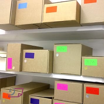 NextDayLabels 500 Rectangle Stickers, Color Coding Labels Roll, (3 x 5)