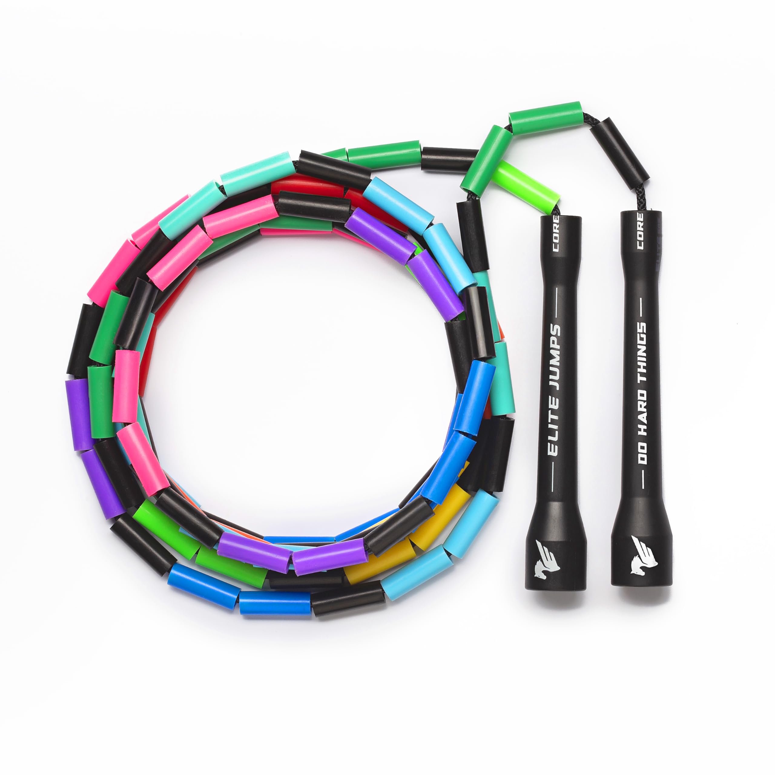 Elite Jumps Beaded Jump Rope | Adjustable Jump Ropes for Fitness w/Unbreakable Handles and Shatterproof Beads | Crossover Jump Rope, Perfect Addition to Your Exercise Equipment | Segmented Jump Rope-image-31
