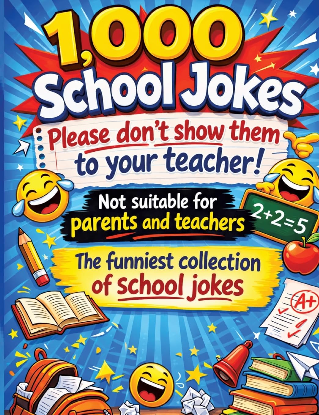 1,000 school jokes: Please don't show them to your teacher!: Not suitable for parents and teachers The funniest collection of school jokes