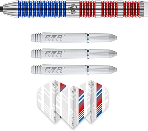 Miniatura 4 de Winmau Wildcats - Juego de dardos de tungsteno de 0.88oz con vuelos y tallos (ejes)