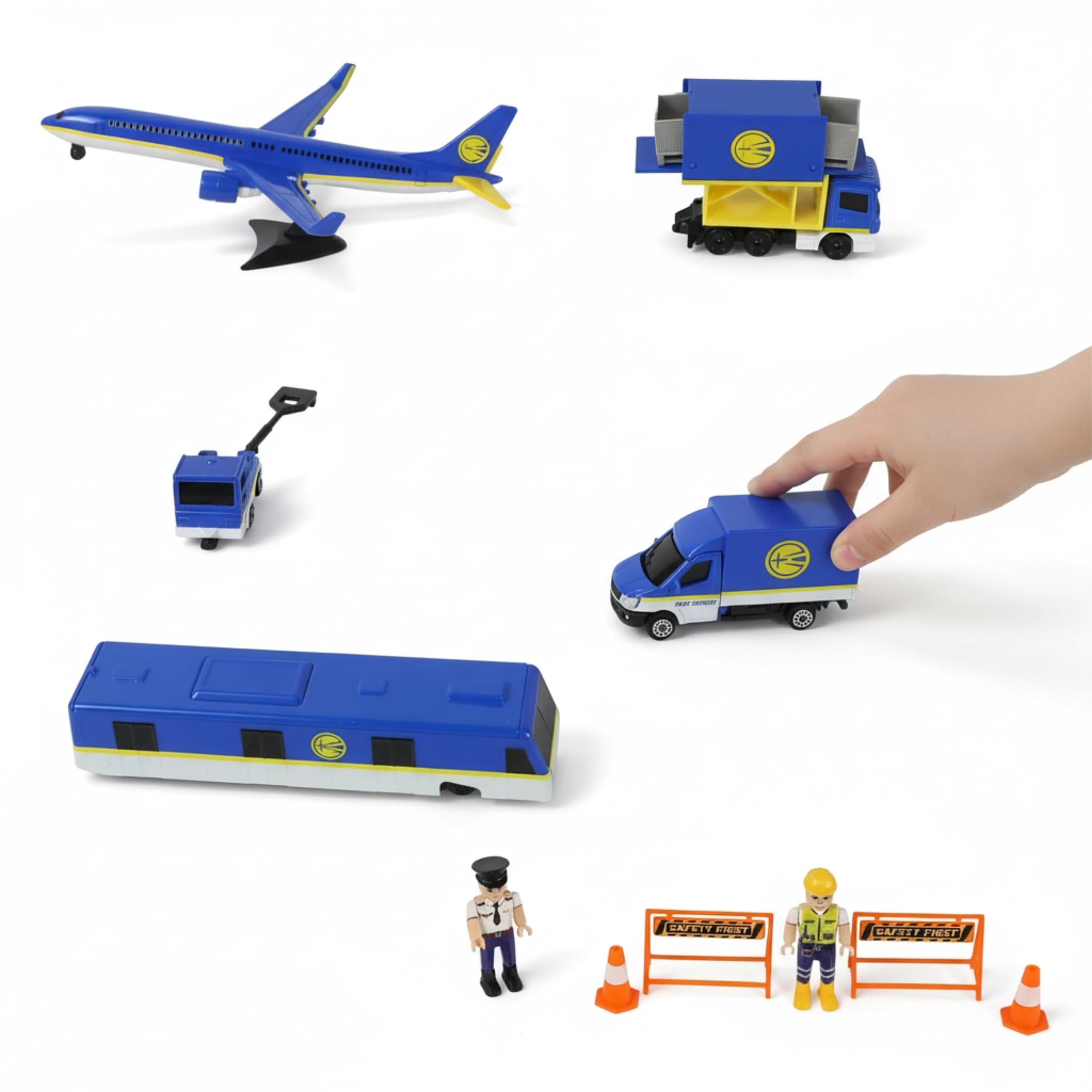プレイモービル　空港と飛行機セット Amazon.co.jp: QIYUMOKE 空港プレイセット（子供用） - 飛行機おもちゃ