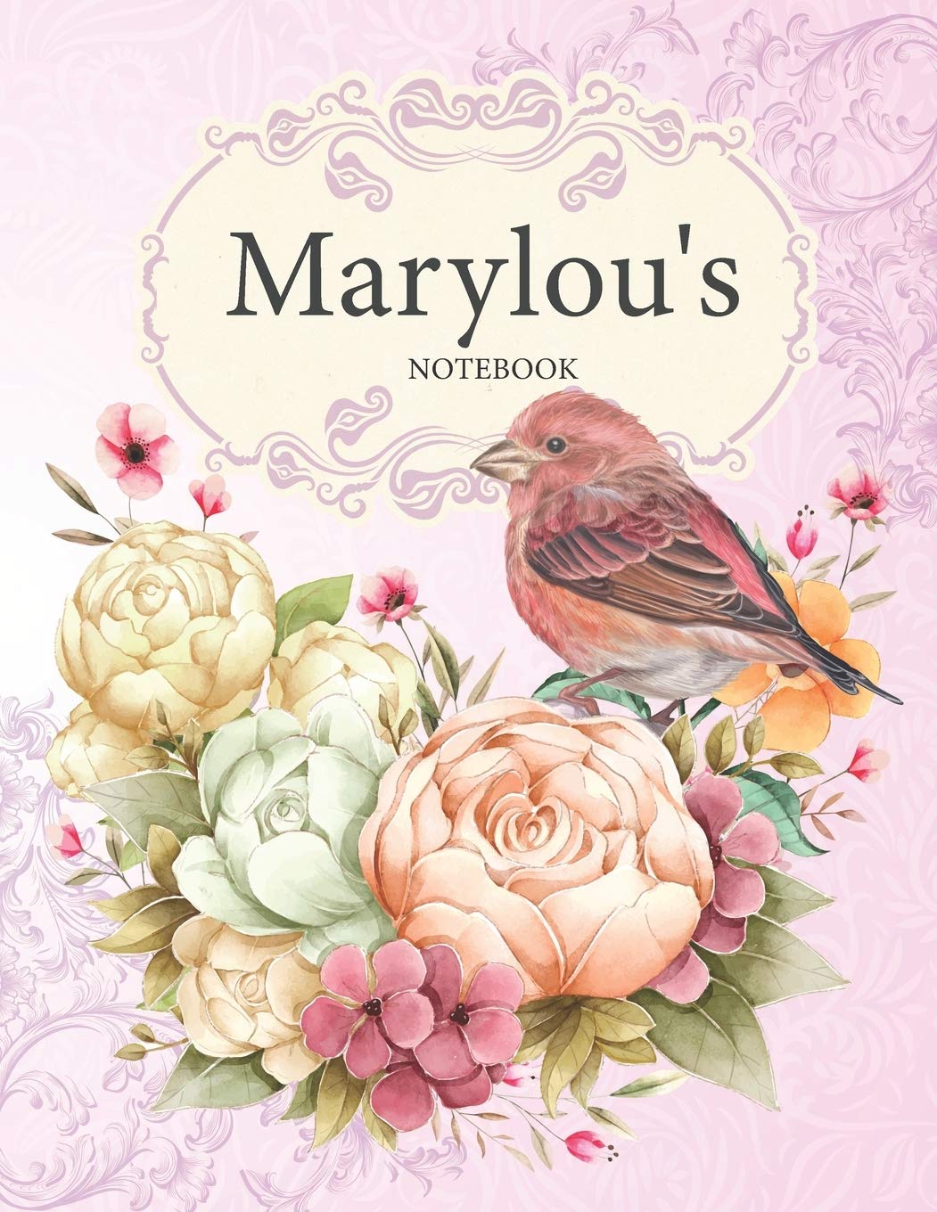 Marylou's Notebook: Premium Personalized Ruled Notebooks Journals for Women and Teen Girls