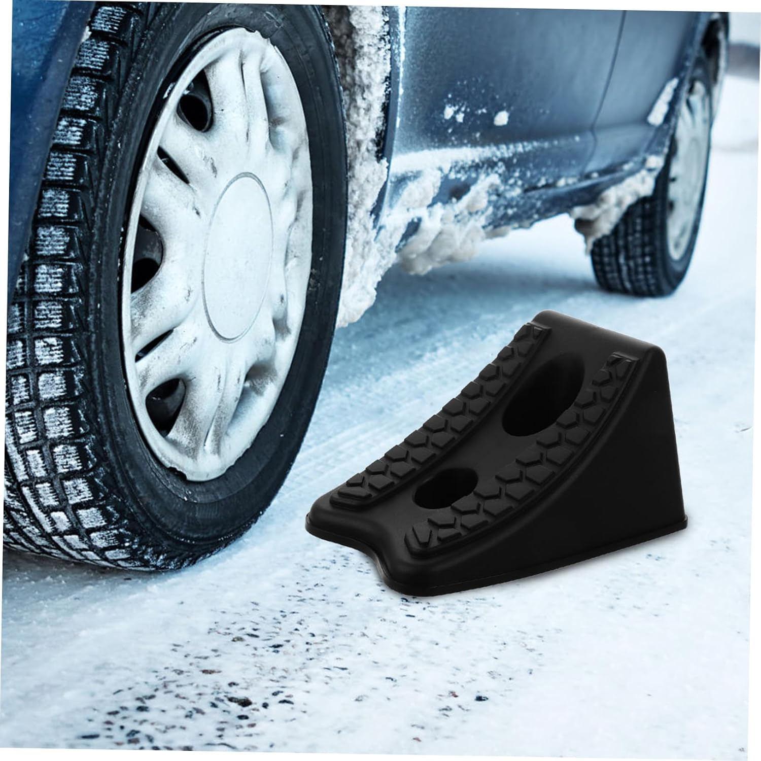 Heavy Duty Car Wheel Chock Rv Tire Ramps for Trailer Ramps Car Wheel Stopper