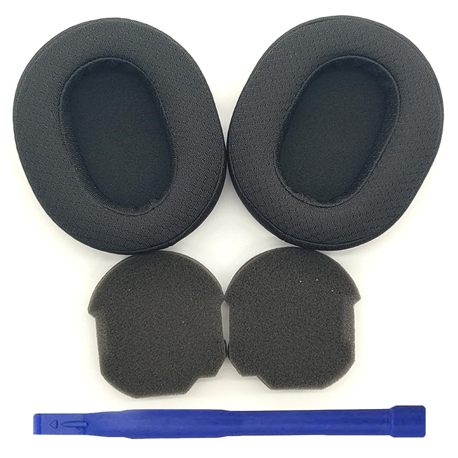 Adhiper Breathable Fabric Replacement Earpads for Sony WH-1000XM5 Headphones,Durable Ear Cushion,Memory Foam Headphone Earpads, Wear Comfortable Headphone Pads(Black)