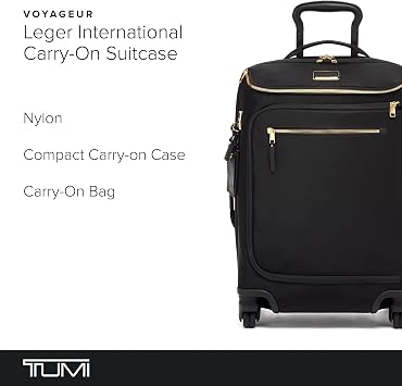 TUMI - Voyageur Leger International Carry-On - 22 Inch Rolling Suitcase for Women - Black