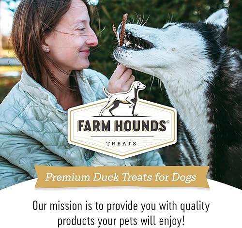 Miniatura 7 de Farm Hounds - Tiras de Pato - Golosina Natural Premium para Perros - Hecho de 100% Pato Criado Humanamente - Rompe a Tamaño - Ideal para