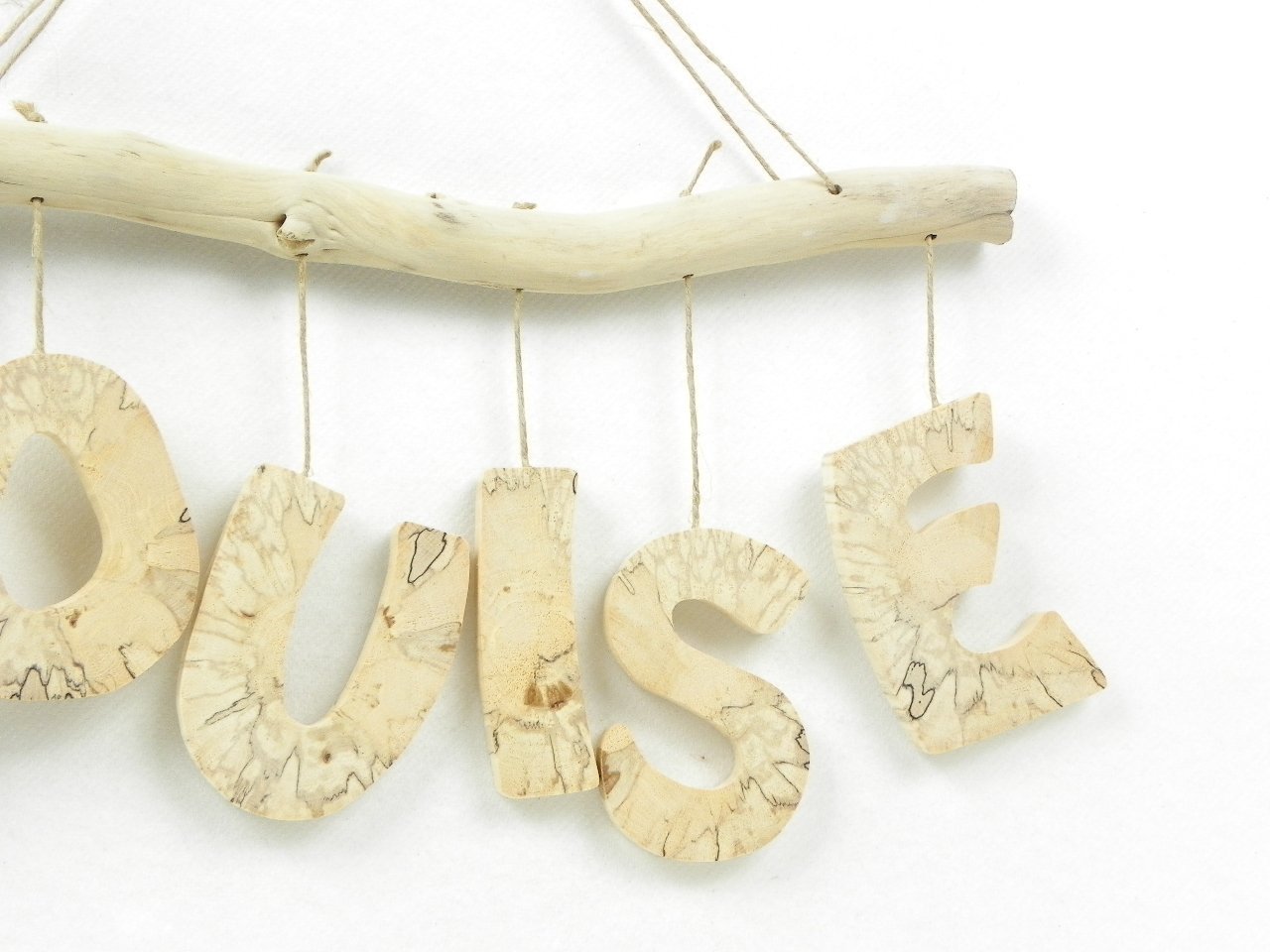 Prénom personnalisé en bois massif naturel, cadeau de naissance personnalisé, prénom pour porte de chambre, lettres en bois, fait main