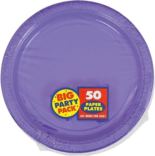 Miniatura 4 de Platos de papel de postre negro azabache para fiestas paquete grande de 6 34 pulgadas 50 unidades