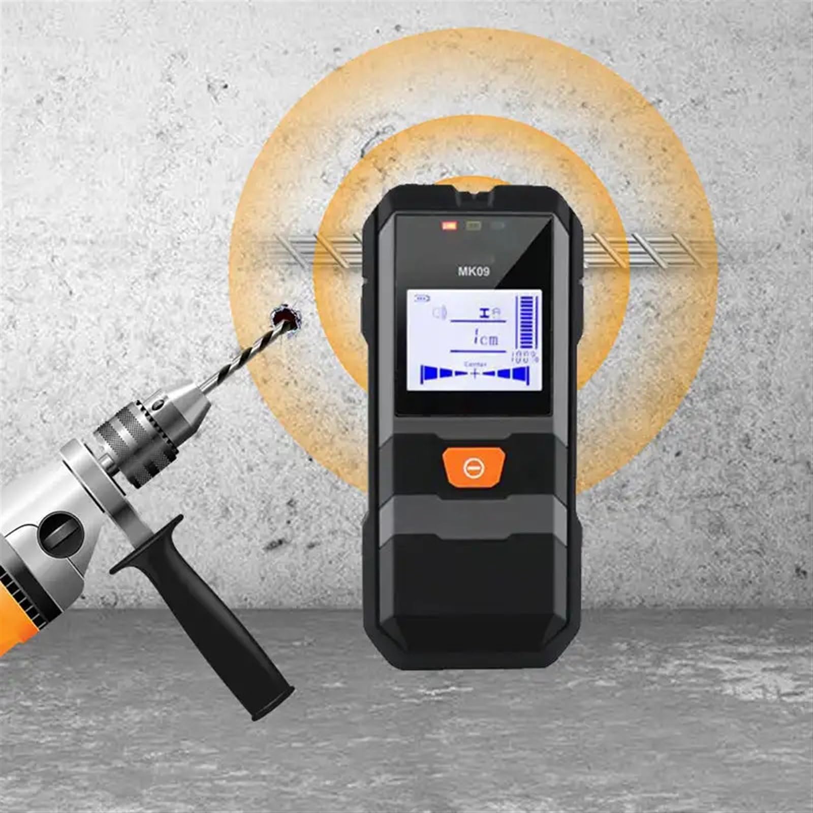 Detector de Cables y Metales Pared multifunción, Pantalla LCD, Cable Detector, tuberías Agua PVC en Paredes, escáner buscador Impermeable y Resistente