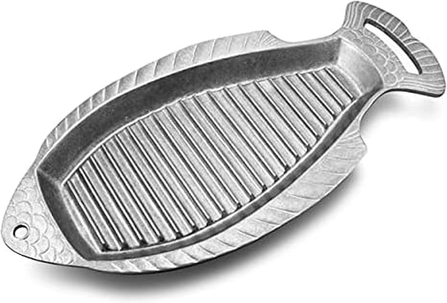 Wilton Armetale Gourmet Grillware Grilling Pan, Fish, 18.5-Inch by 8-1/2-Inch -