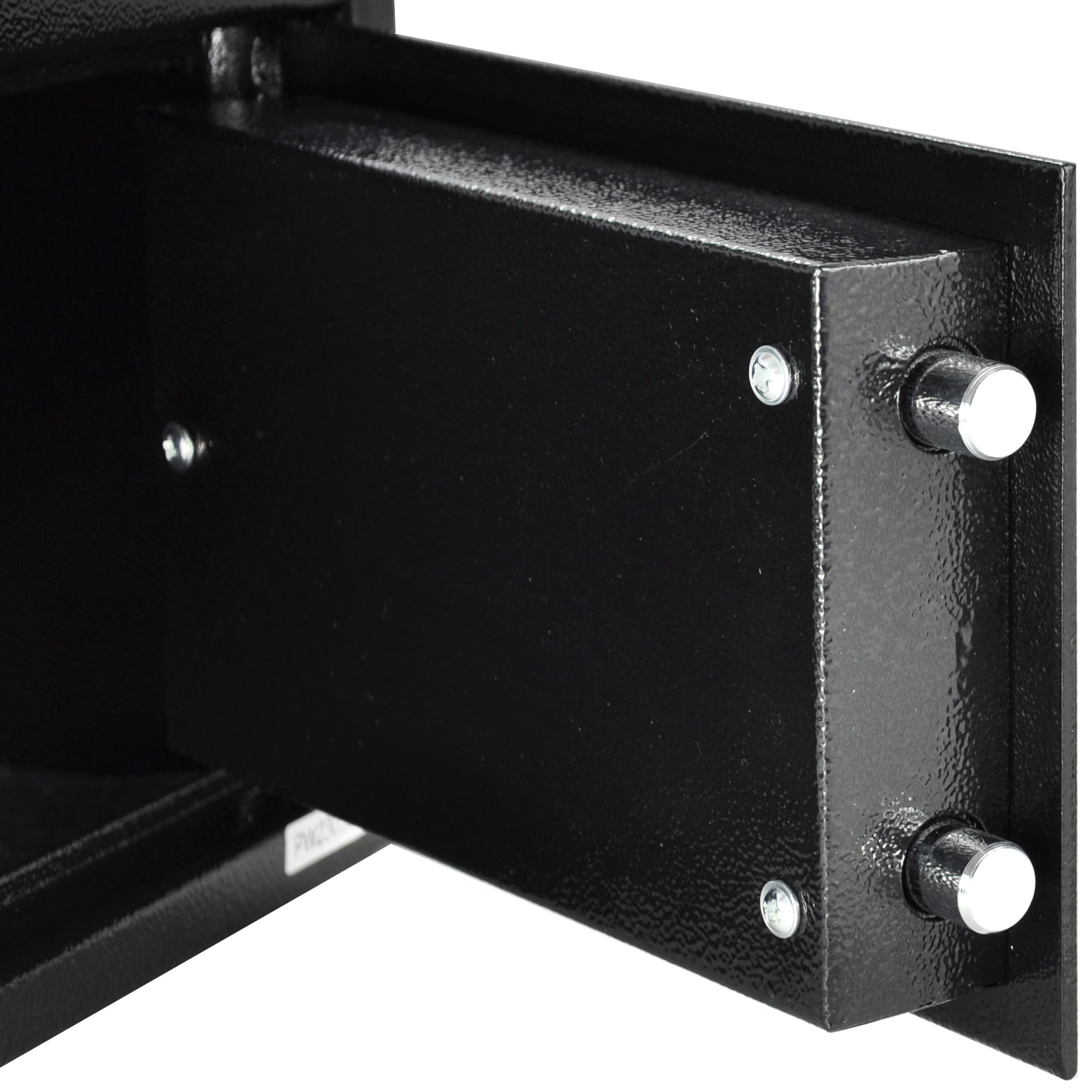 Caja fuerte para muebles, 30 x 20 x 20 cm, color negro | Cerradura mecánica de combinación + cerradura de doble barba, caja fuerte para armario, caja fuerte de pared, 8 kg