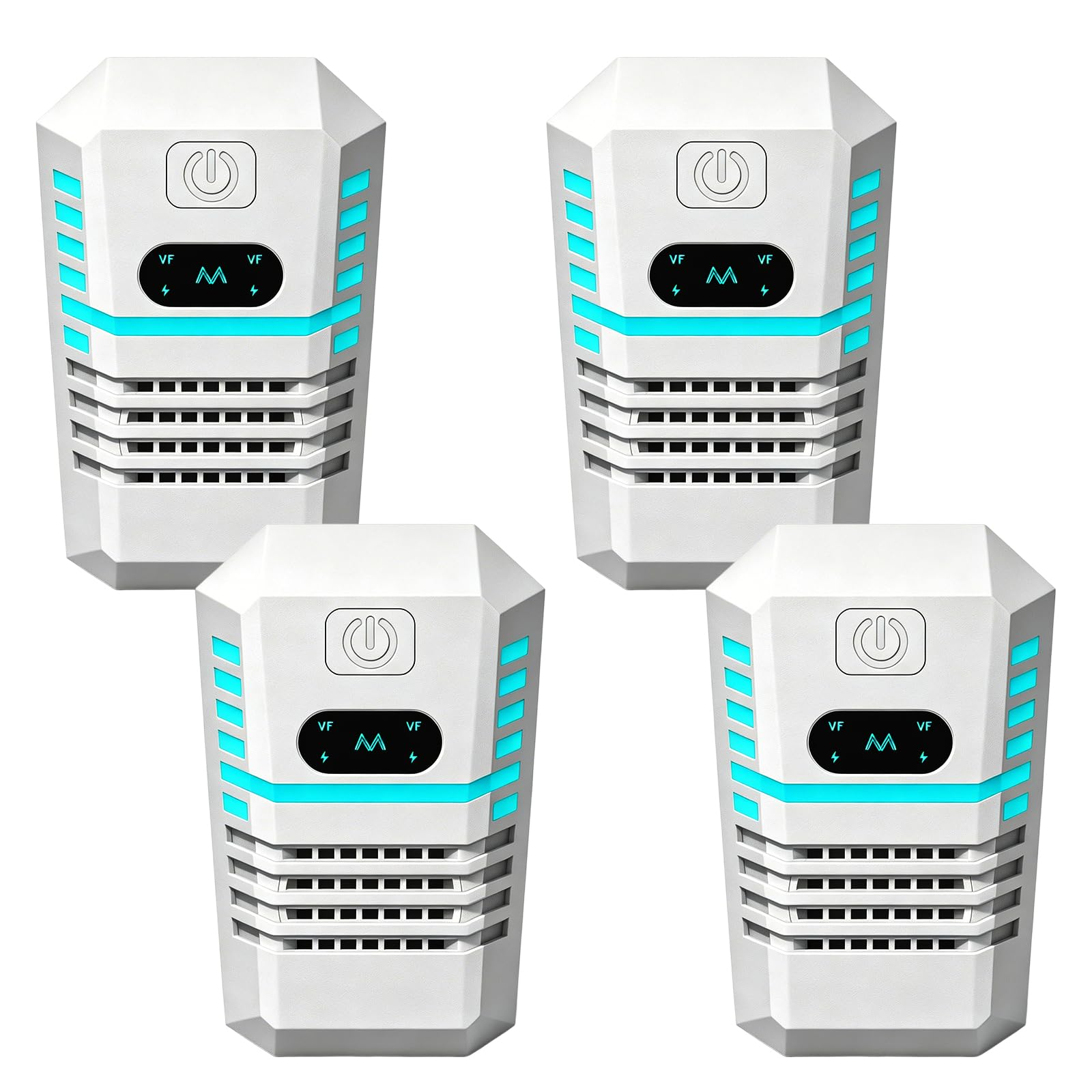 Repelente ultrasónico de plagas electrónico pack de 4 unidades con 3 modos de uso