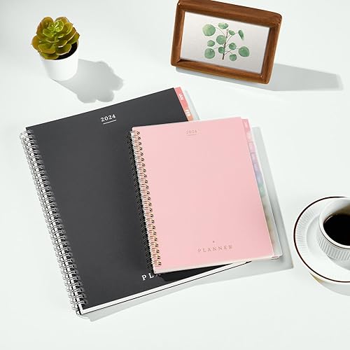 Miniatura 7 de Agenda semanal y mensual 2024 con espiral, enero de 2024 a diciembre de 2024, A4 (8.5 x 11 pulgadas), calendario Forvencer 2024, planificador de 12