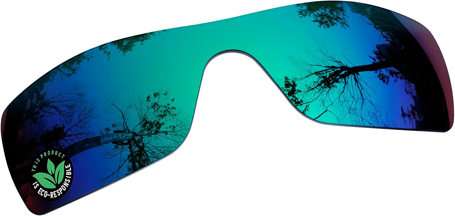 Raydi Polycarbonate Replacement Lenses for Oakley Batwolf OO9101 Rectangular Sunglasses