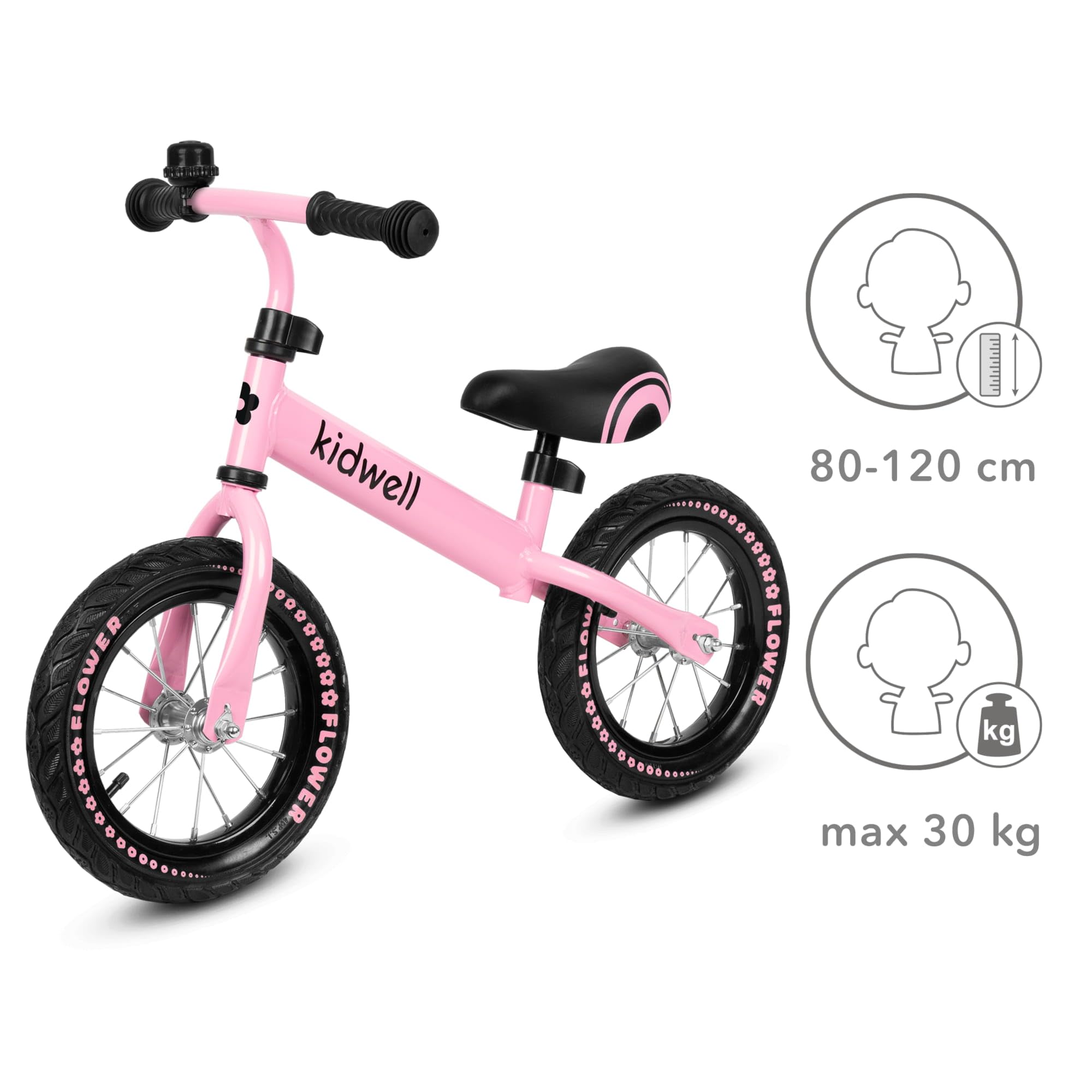 COIL Fahrrad-Laufrad Cruzer Puky Laufrad für Kinder ab 1 Jahr - 12-Zoll Eva-Reifen, Langlebiger Stahlrahmen, Höhenverstellbarer Sattel und Lenkrad, Leichtgewicht, Sicher und Robust