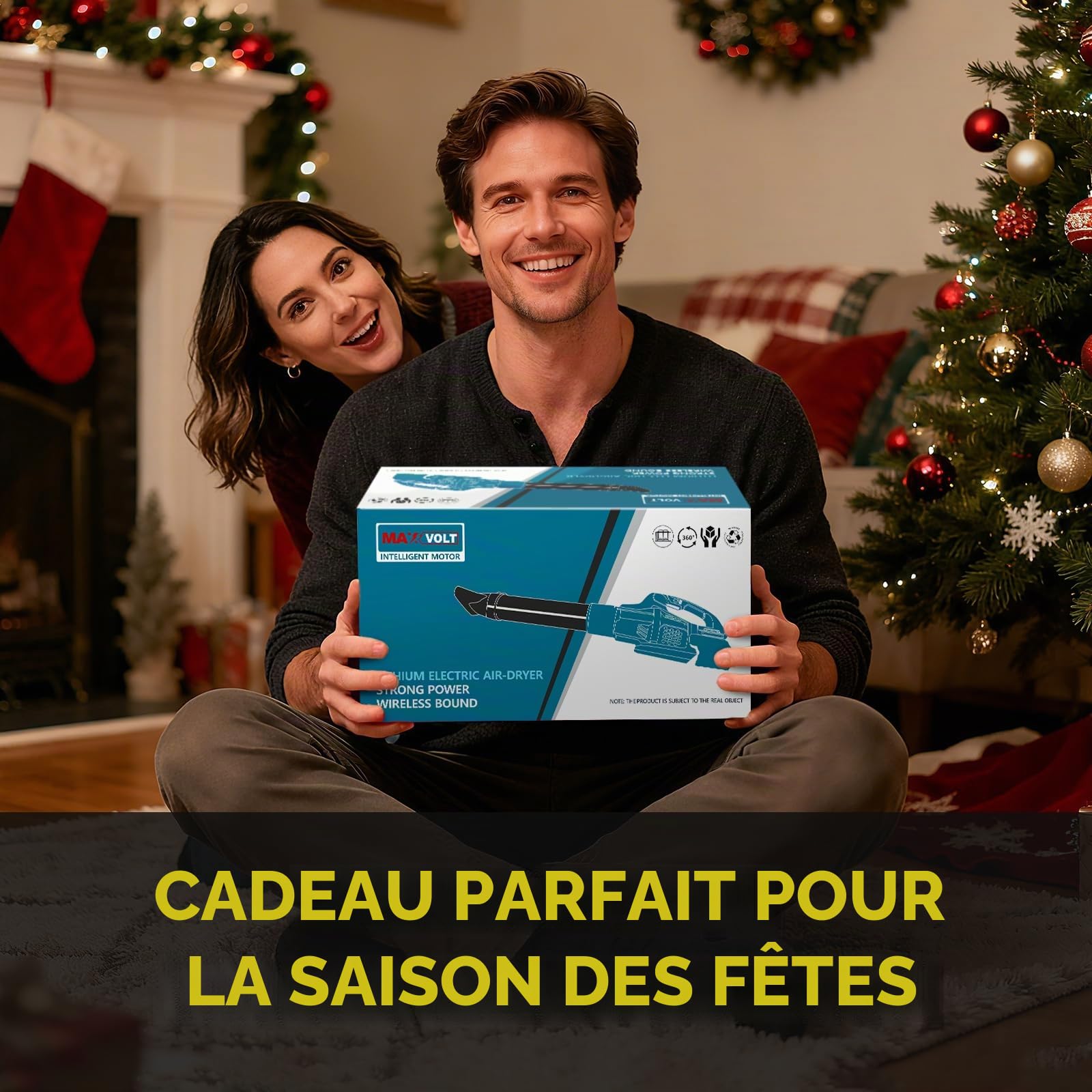 Souffleur de feuilles sans fil pour batterie Milwaukee M18 18 V, 500 CFM/150 MPH pour souffler les feuilles, la poussière, la neige, l'entretien des pelouses, le nettoyage de terrasse