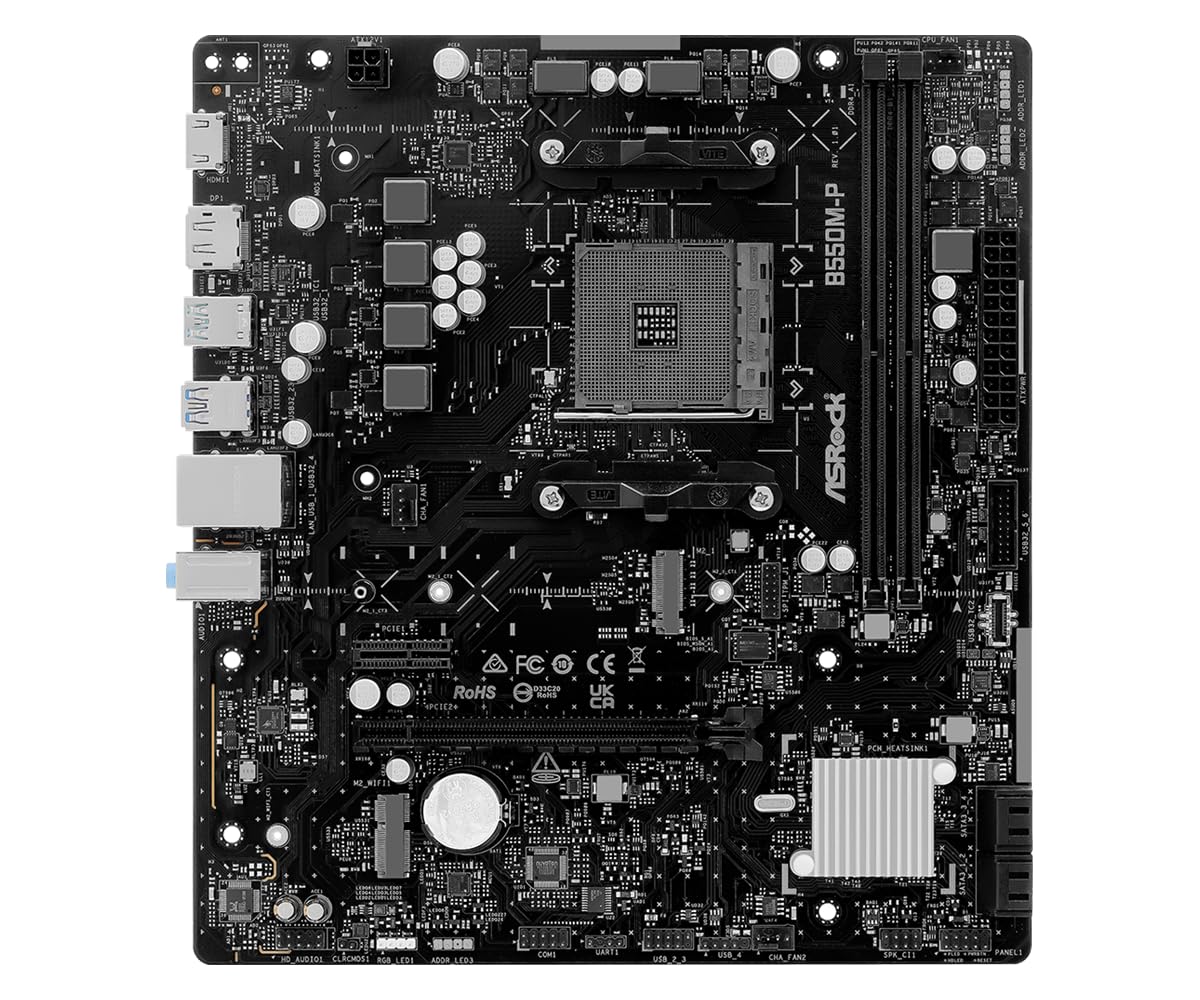 ASRock B550M-P AM4 mATX (90-MXBV10-A0UAYZ)