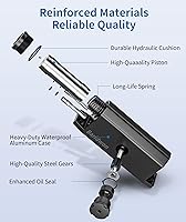 Vista 5 de Cierrapuertas comerciales de alta resistencia de gran tamaño, acabado LetBlack, mecanismo de cierre automático con sujeción abierta