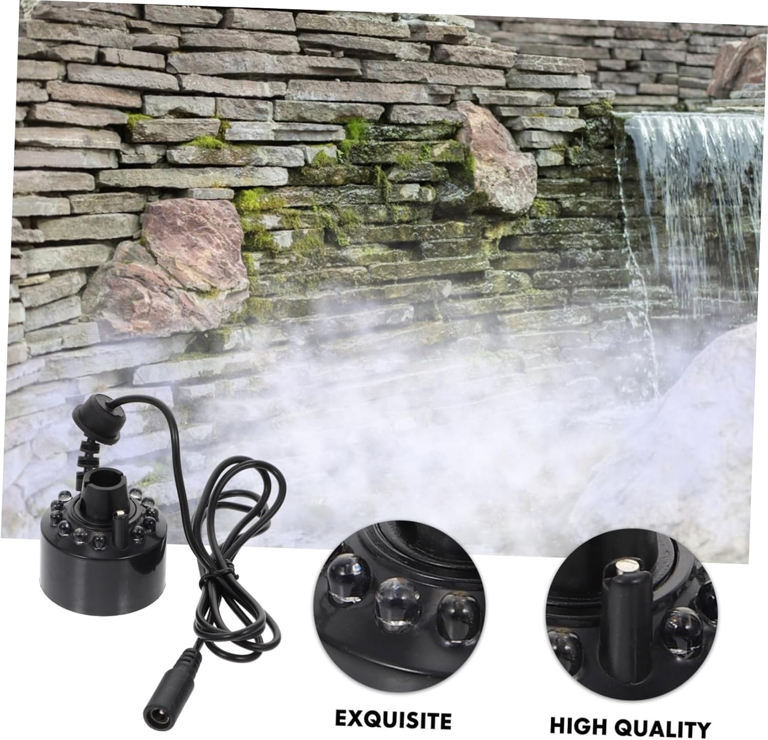 8pcs Halloween Led Light Sprayer for Fish Tank and Creative Water Unique Design Low Noise for Indoor Decoration and Humidifying
