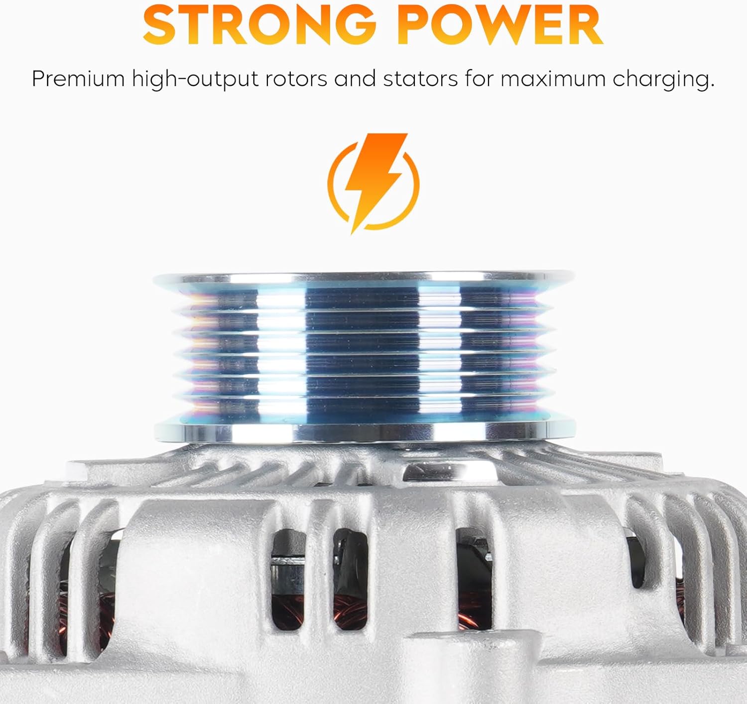 New Alternator for Honda Odyssey 3.5L 3.5 V6 1999 2000 2001, high output 130AMP, 13769, 06311-P8F-A01RM, 31100-P8F-A01, 31100-P8F-A02, 9761219-785, 101211-7850, 400-52342