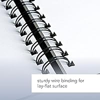 Vista 4 de Canson Mix Media - Libro de arte, papel francés pesado, textura fina y media de doble cara, encuadernado con alambre lateral, 138 libras, 9 x 12