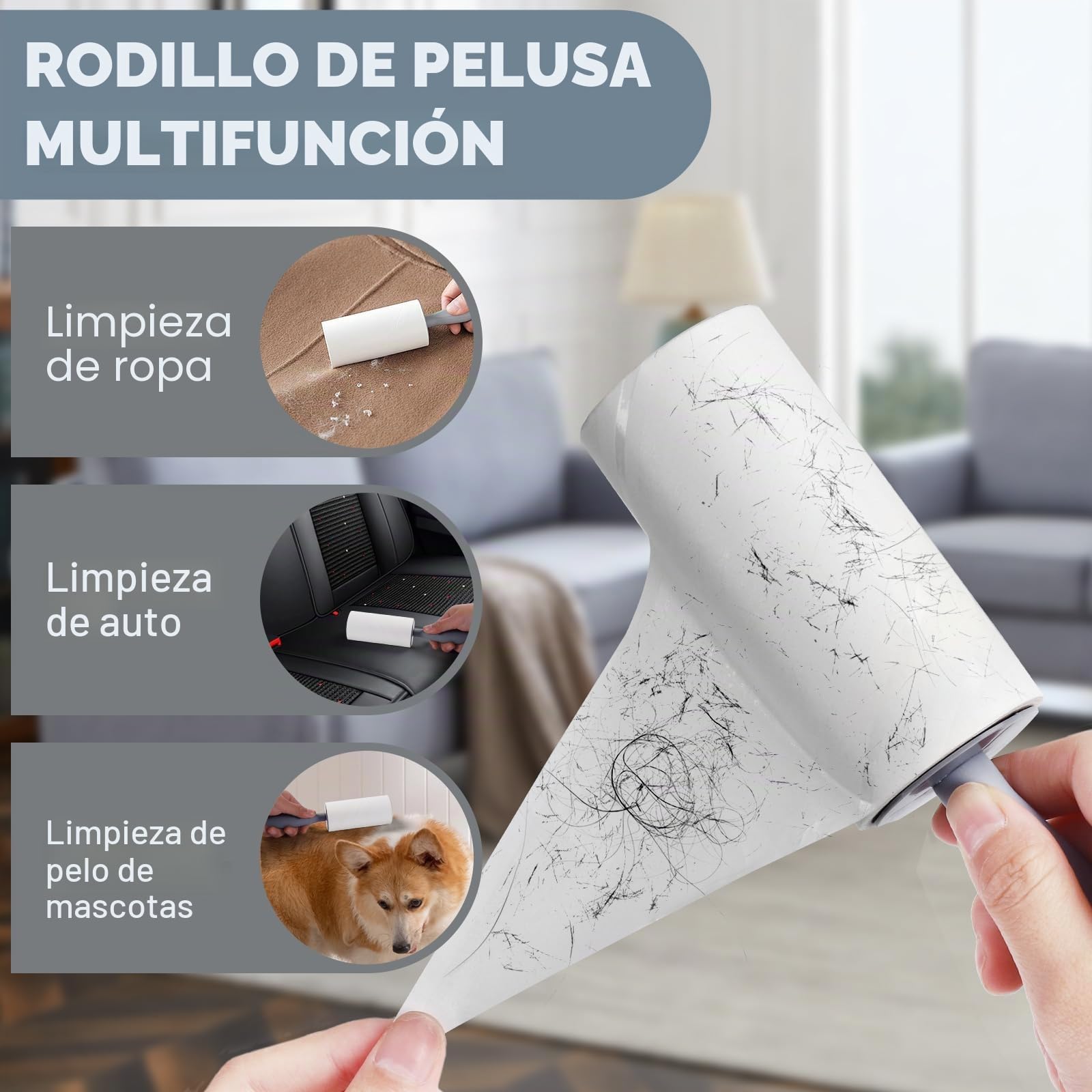 Escaleras para Perros de 2 Peldaños, Rampa para Mascotas de Espuma de Alta Densidad, Escaleras para Mascotas con Cubierta de Felpa Extraíble y Lavable, para Sofá o Cama, Negro