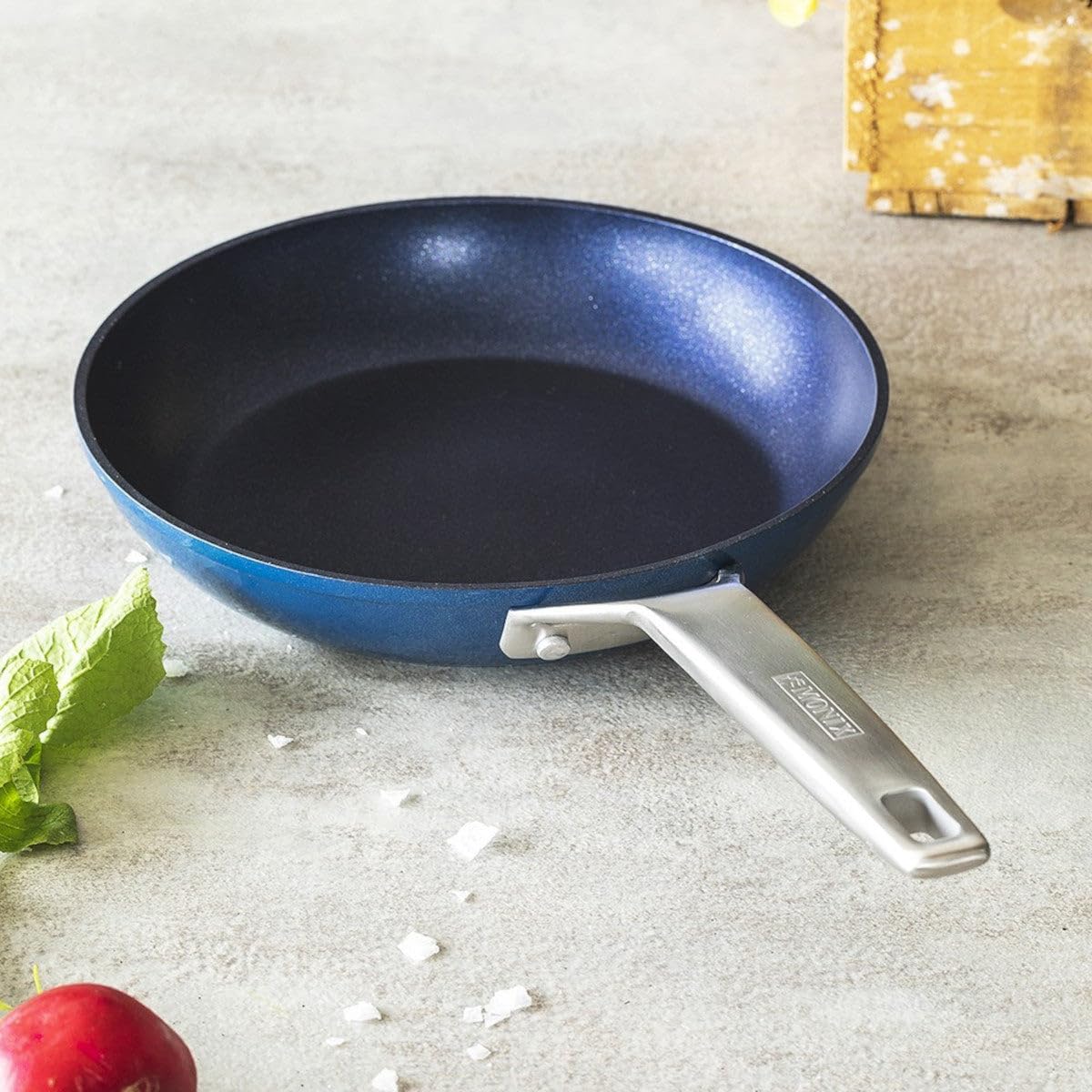 MONIX Diamond | Set 3 sartenes 20-24-28 cm, aluminio forjado, fondo full induction, sin PFOA, antiadherente, apta para todo tipo de cocina incluida inducción