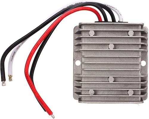 Fydun Car Voltage Converter, DC 24V to DC 12V 30A Waterproof Anti Shock Car Voltage Reducer 360W Car Power Supply Module