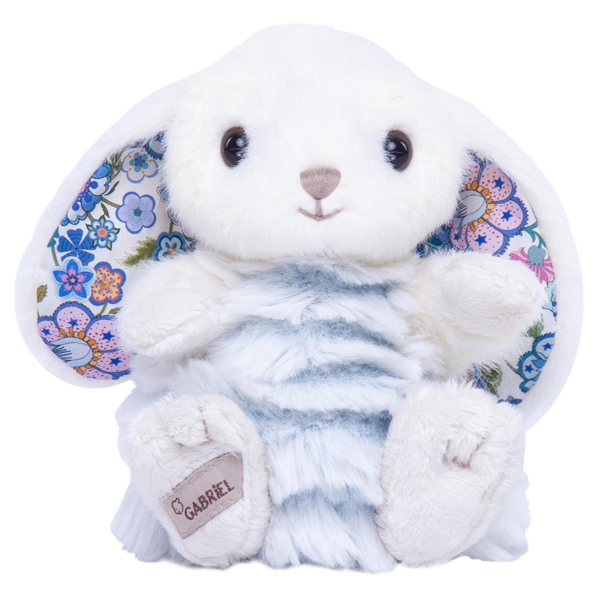 GABRIEL Plush Bunny Rabbit 15cm, Super Soft Cuddly Toy Teddy Stuffed Animal with Fluffy Soft Ears, Washable for Girls Boys, Kids & Adults, Birthday Valentines
