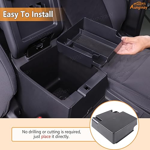 Miniatura 3 de Aunginsy Caja de almacenamiento para reposabrazos compatible con Nisan Frontier 2022 2023 2024 Pickup Truck Central Console Organizador, bandeja