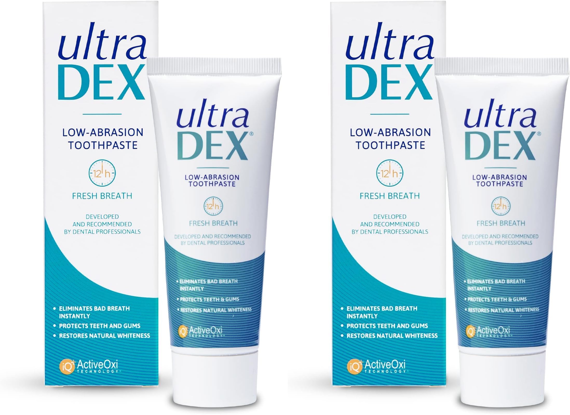 UltraDEX Low-Abrasion Toothpaste 75ml (Pack of 2)