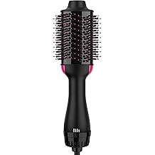 Hair Dryer Brush Blow Dryer Brush in One, Upgraded 4 in 1 Hair Dryer and Styler Volumizer with Negative Ion Anti-frizz Ceramic Titanium Barrel Hot Air Hair Straightener Brush
