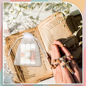 50 Pack Christian Religious Gifts Bulk for Women Men Religious Lip Balms Church Party Favors Bible Verse Lip Balm with Scripture Christian Inspirational Gifts for Staff Employee Coworkers