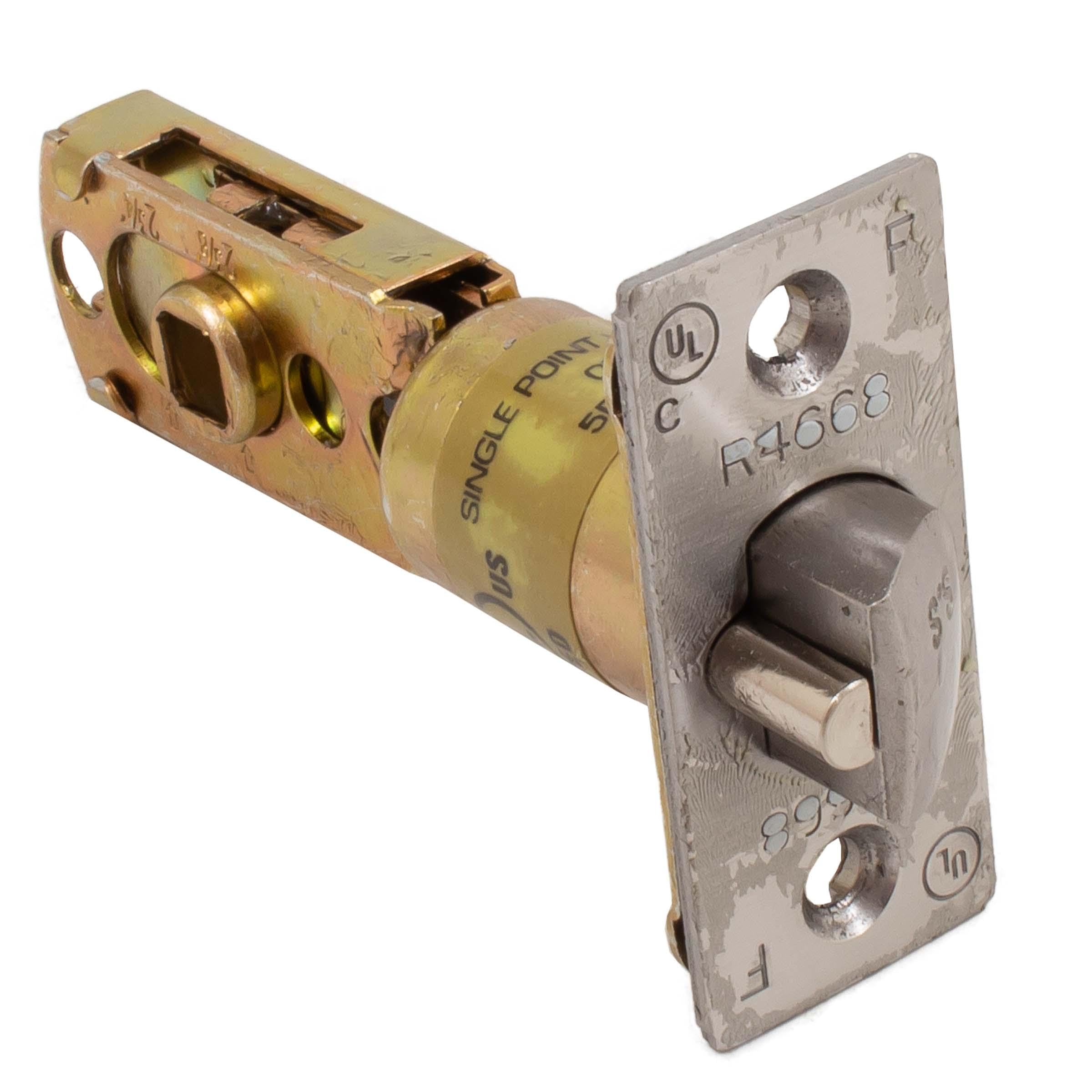 Stanley Commercial Hardware - 8Q00162-626 Adjustable Tubular Dead Latch with 1" Square Corner Face Plate, Satin Chrome Finish